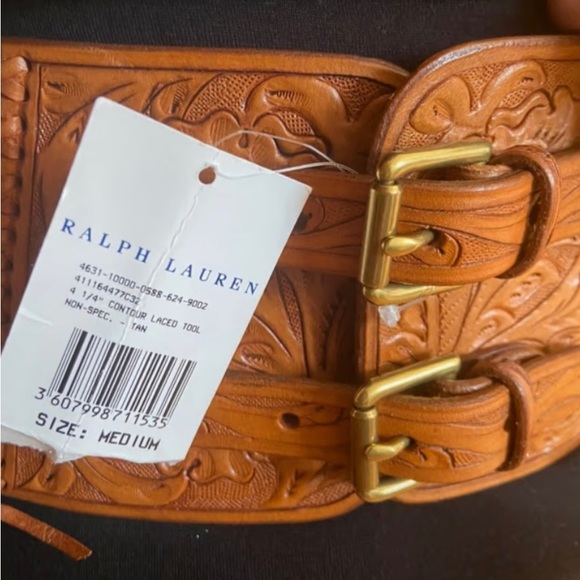 ISO this vintage, Ralph, Lauren, tooled, leather corset belt! - Picture 2 of 4